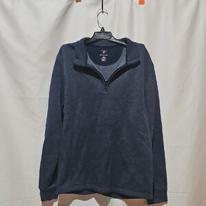 George Navy Zip-Up Sweater